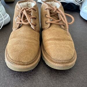 UGG Tan Suede Boots with Shearling Lining